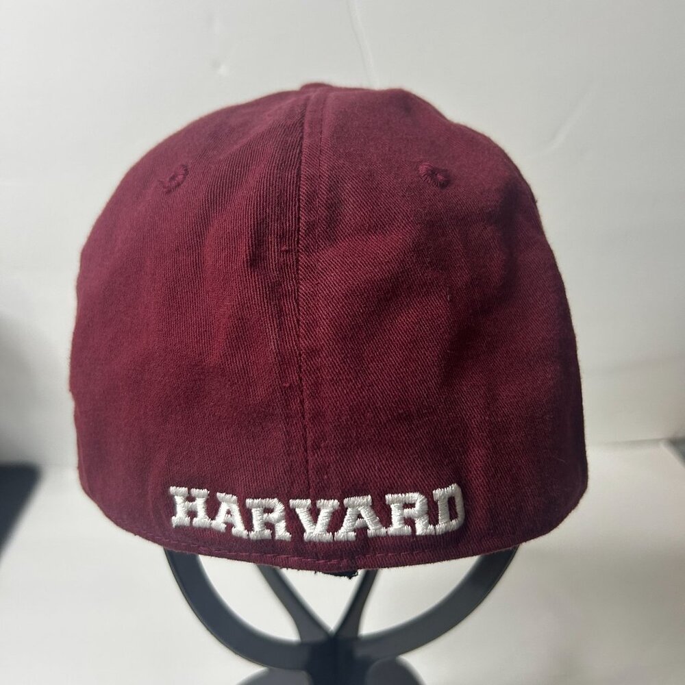 Harvard Crimson Collegiate Licensed Baseball Cap Hat Stretch Back - Maroon - Picture 4 of 6